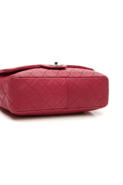 Classic Jumbo Single Flap Bag - Raspberry - image 4