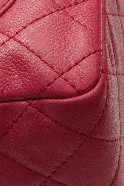 Classic Jumbo Single Flap Bag - Raspberry - image 5
