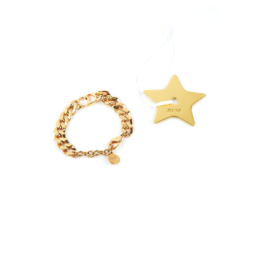 Christian Dior Gold CD Logo Chain Bracelet - photo 1