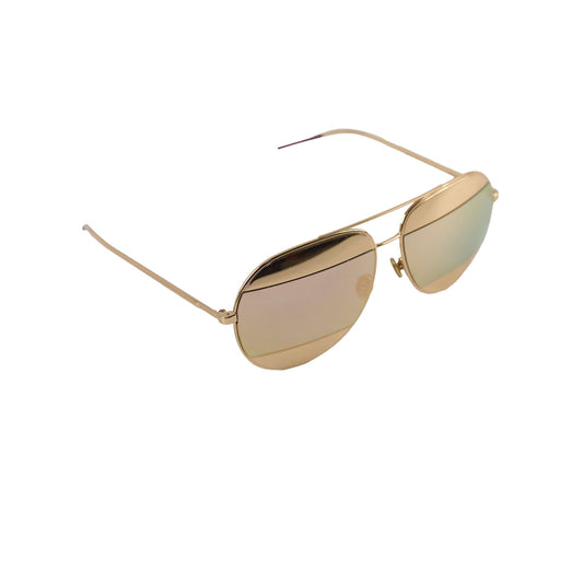 Christian Dior Split Aviator Sunnies Gold/Pink - photo 1