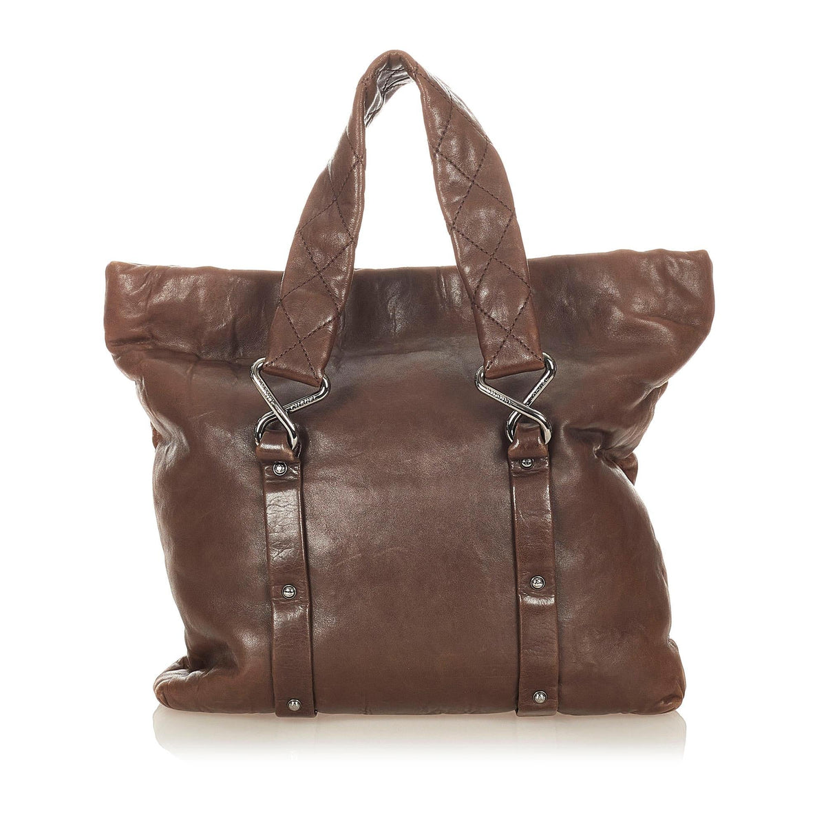 Chanel 8 Knots Lambskin Leather Tote Bag - image 3