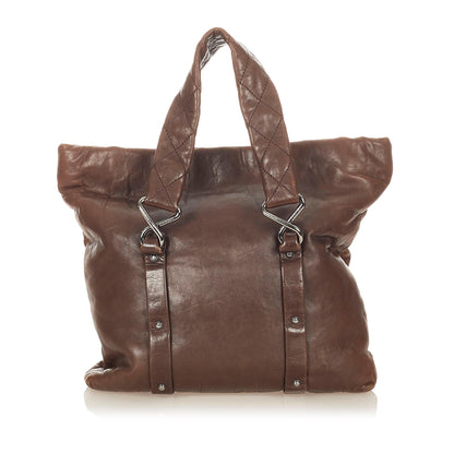 Chanel 8 Knots Lambskin Leather Tote Bag - image 3