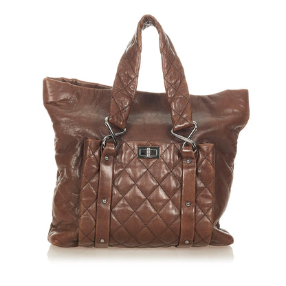 Chanel 8 Knots Lambskin Leather Tote Bag - image 1