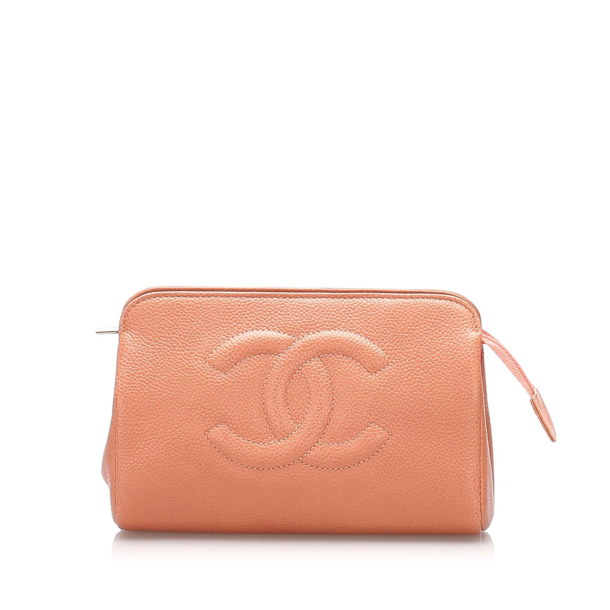 Chanel CC Caviar Leather Pouch - image 1