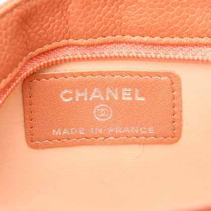 Chanel CC Caviar Leather Pouch - image 7
