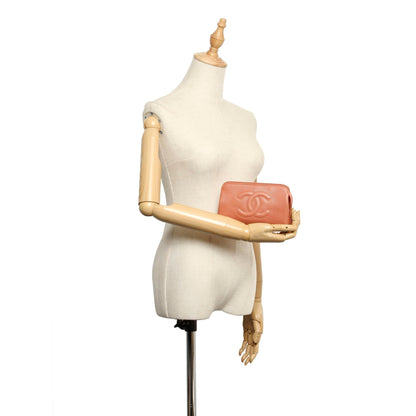 Chanel CC Caviar Leather Pouch - image 5