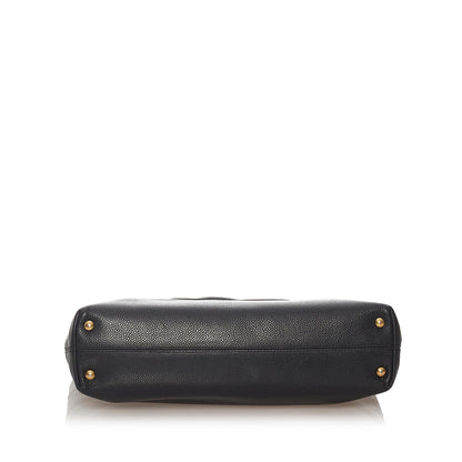 Chanel CC Caviar Leather Tote Bag - image 4