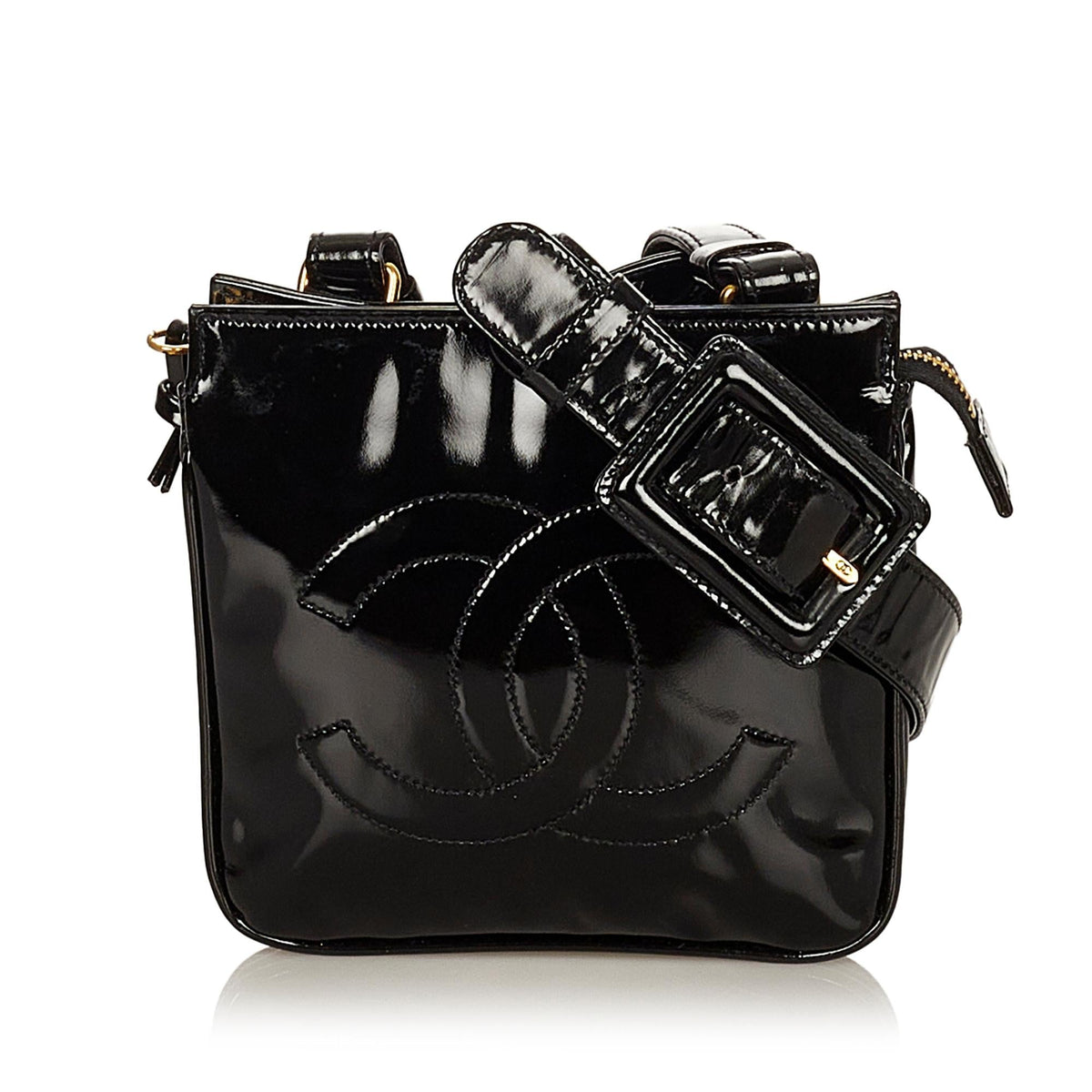 Chanel CC Patent Leather Belt Bag - image 1