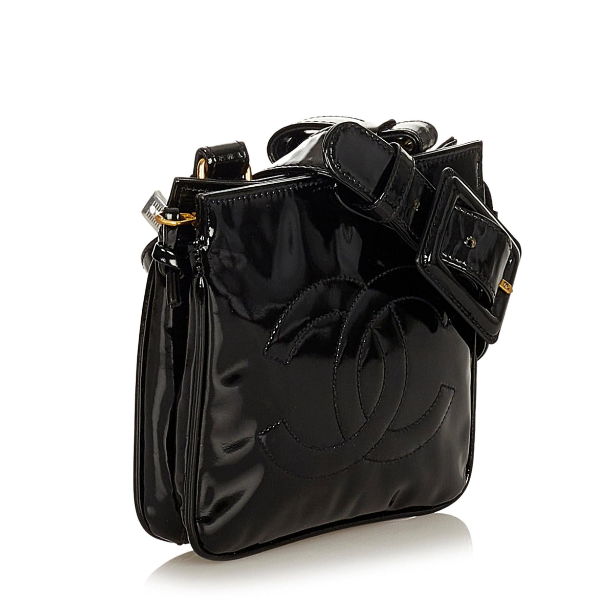 Chanel CC Patent Leather Belt Bag - image 2