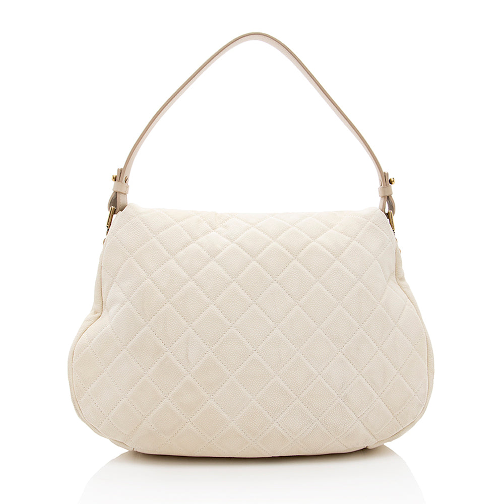 Chanel Caviar Leather Country Chic Messenger Bag - image 3