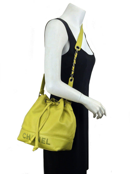Chanel Caviar Leather Drawstring Bucket Bag - photo 2