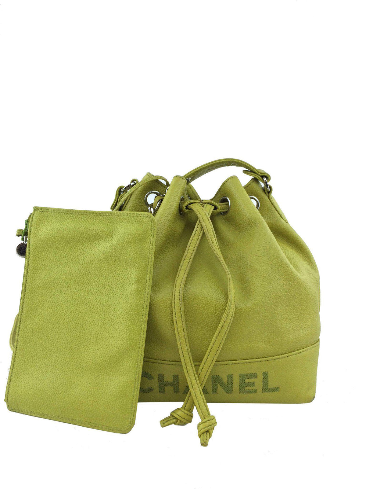 Chanel Caviar Leather Drawstring Bucket Bag - photo 3