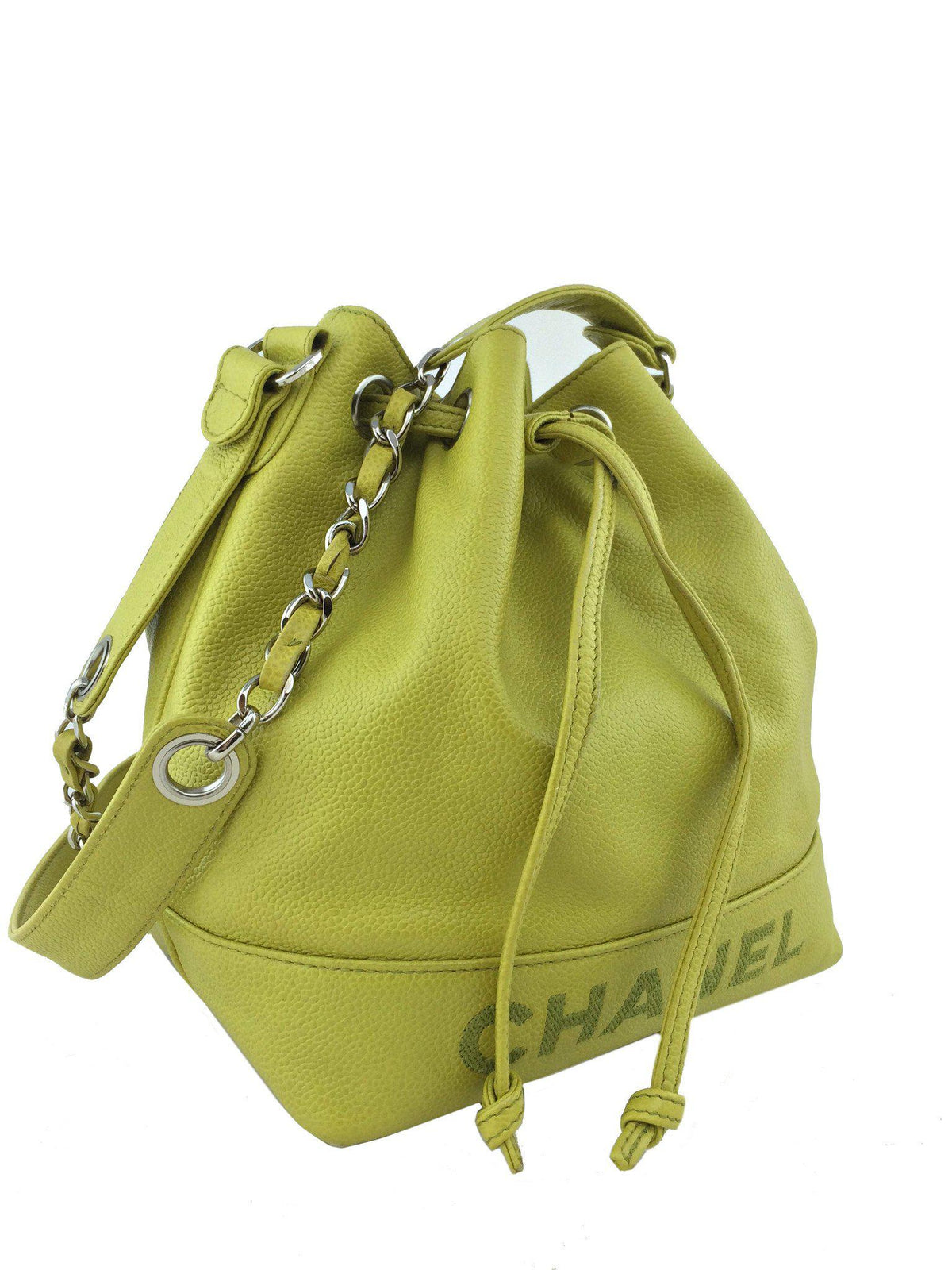 Chanel Caviar Leather Drawstring Bucket Bag - photo 4