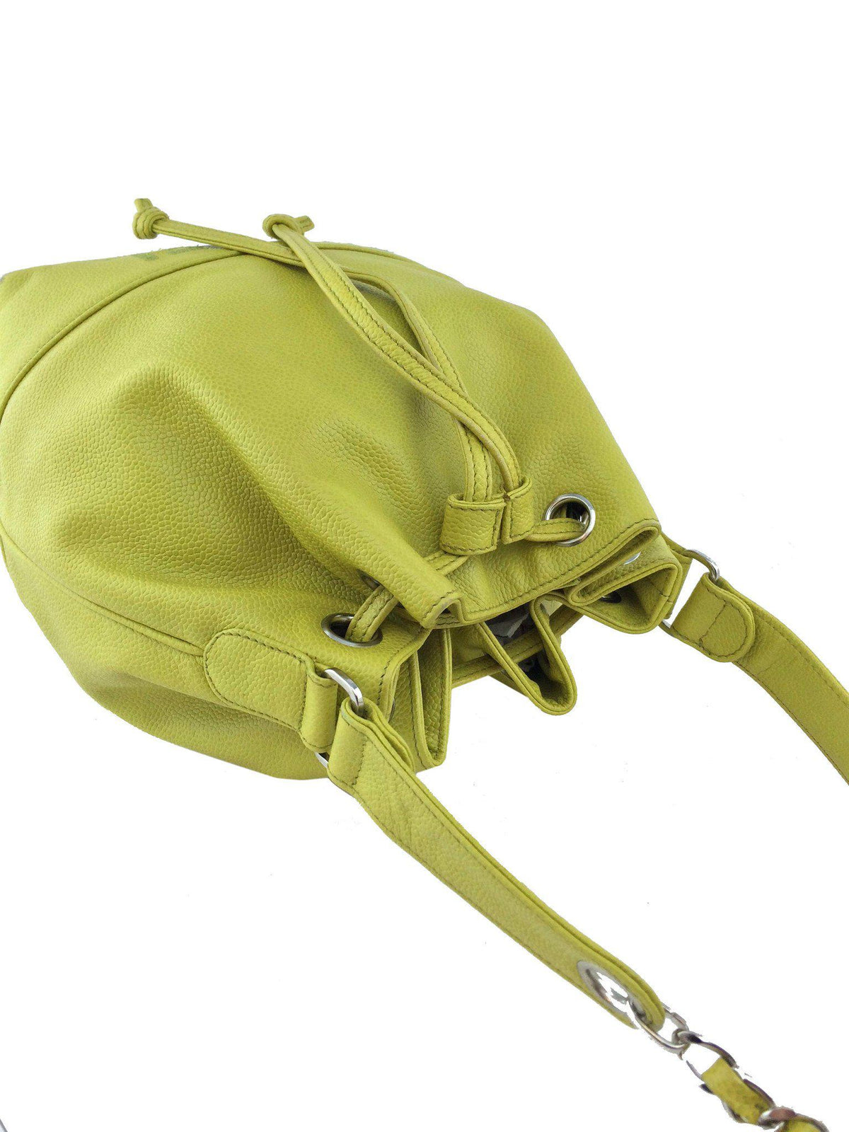 Chanel Caviar Leather Drawstring Bucket Bag - photo 9