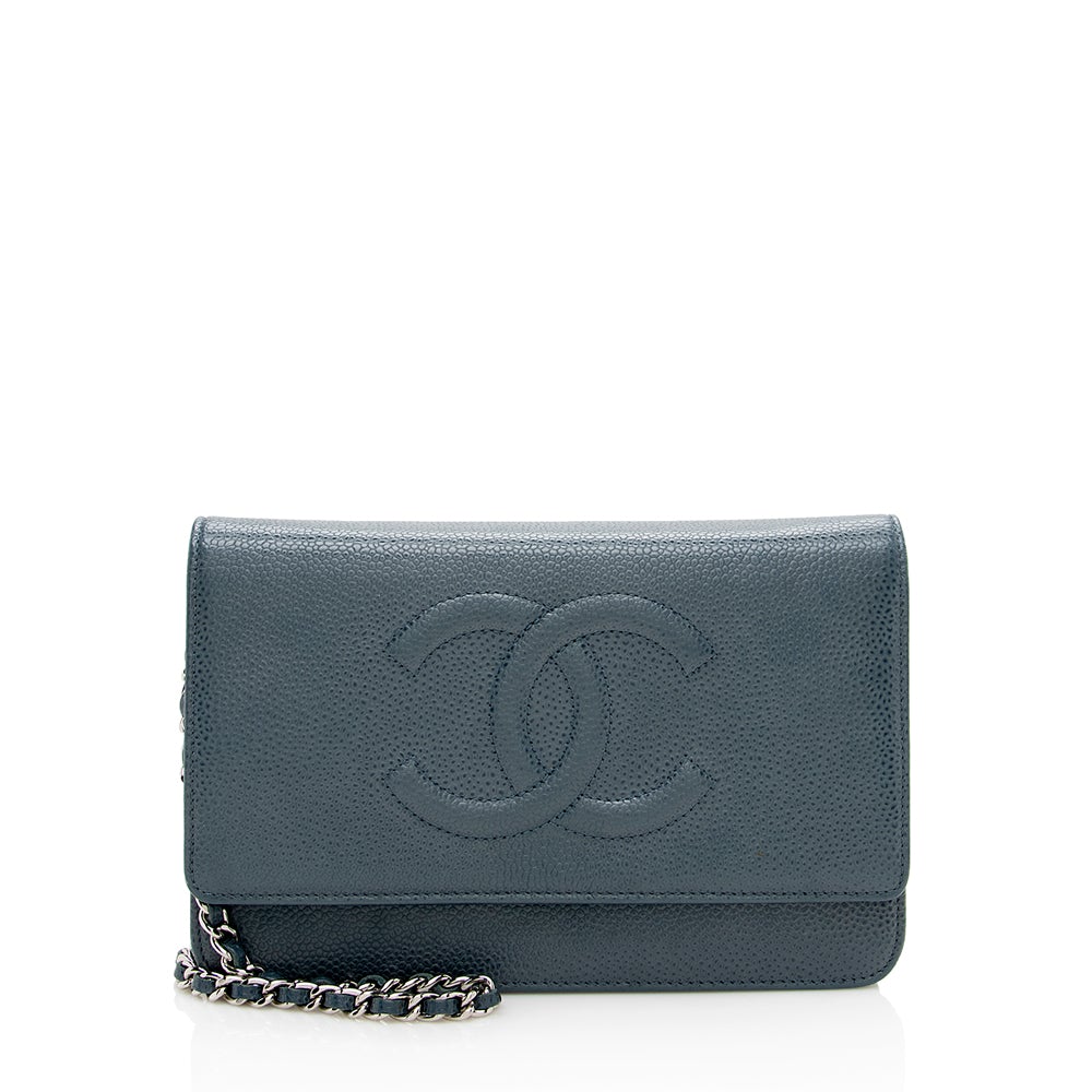 Chanel Caviar Leather Timeless CC Wallet on Chain Bag - image 1