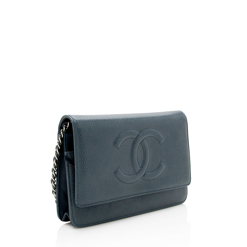 Chanel Caviar Leather Timeless CC Wallet on Chain Bag - image 2
