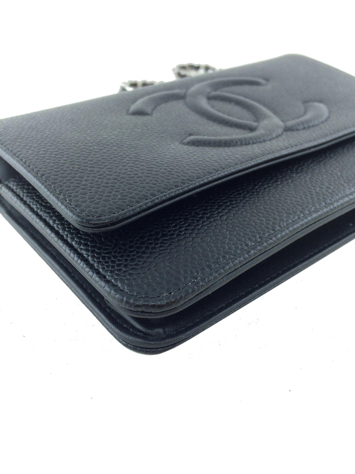 Chanel Caviar Wallet on Chain WOC Timeless Crossbody Bag - photo 10
