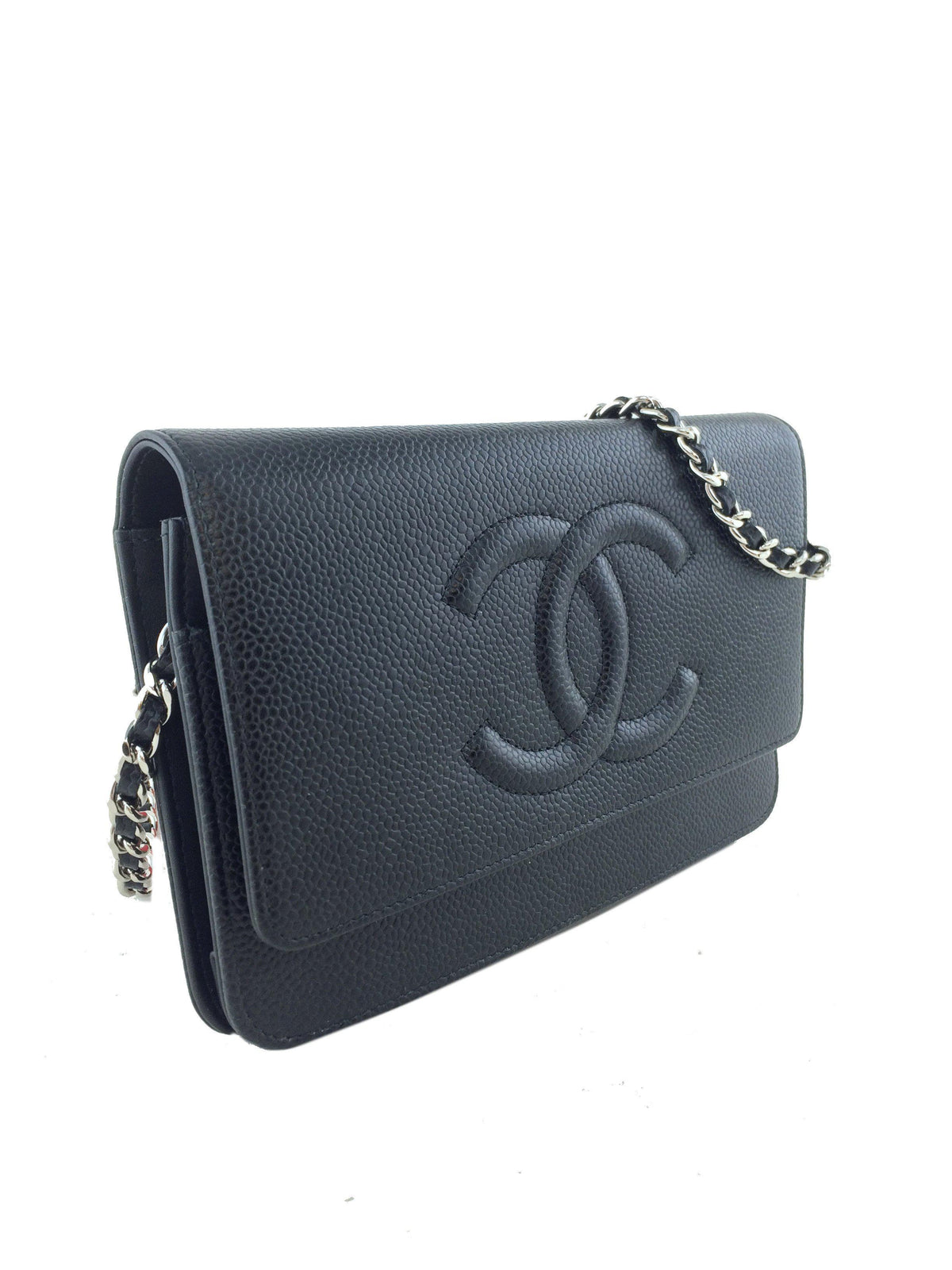 Chanel Caviar Wallet on Chain WOC Timeless Crossbody Bag - photo 4