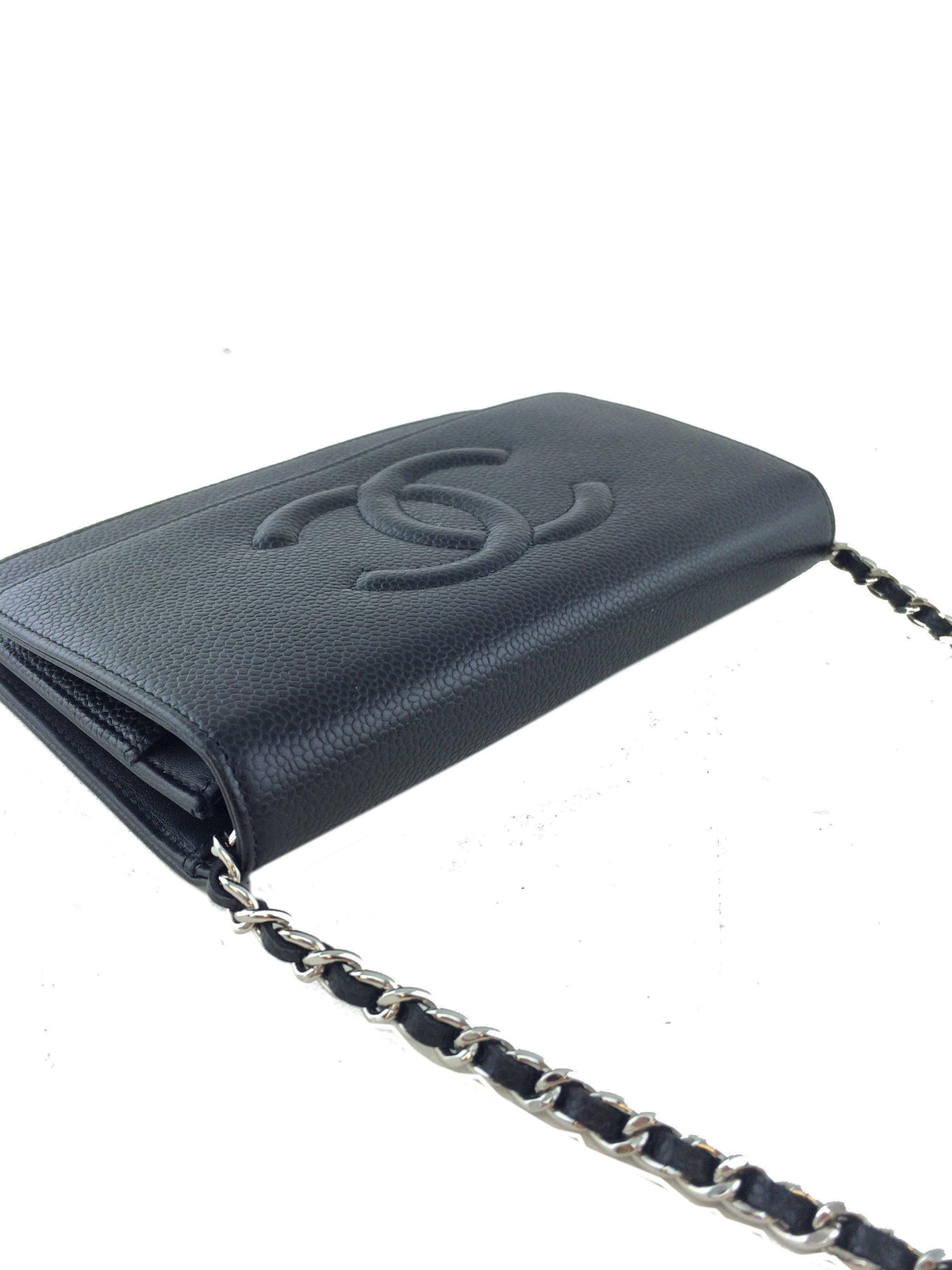 Chanel Caviar Wallet on Chain WOC Timeless Crossbody Bag - photo 6