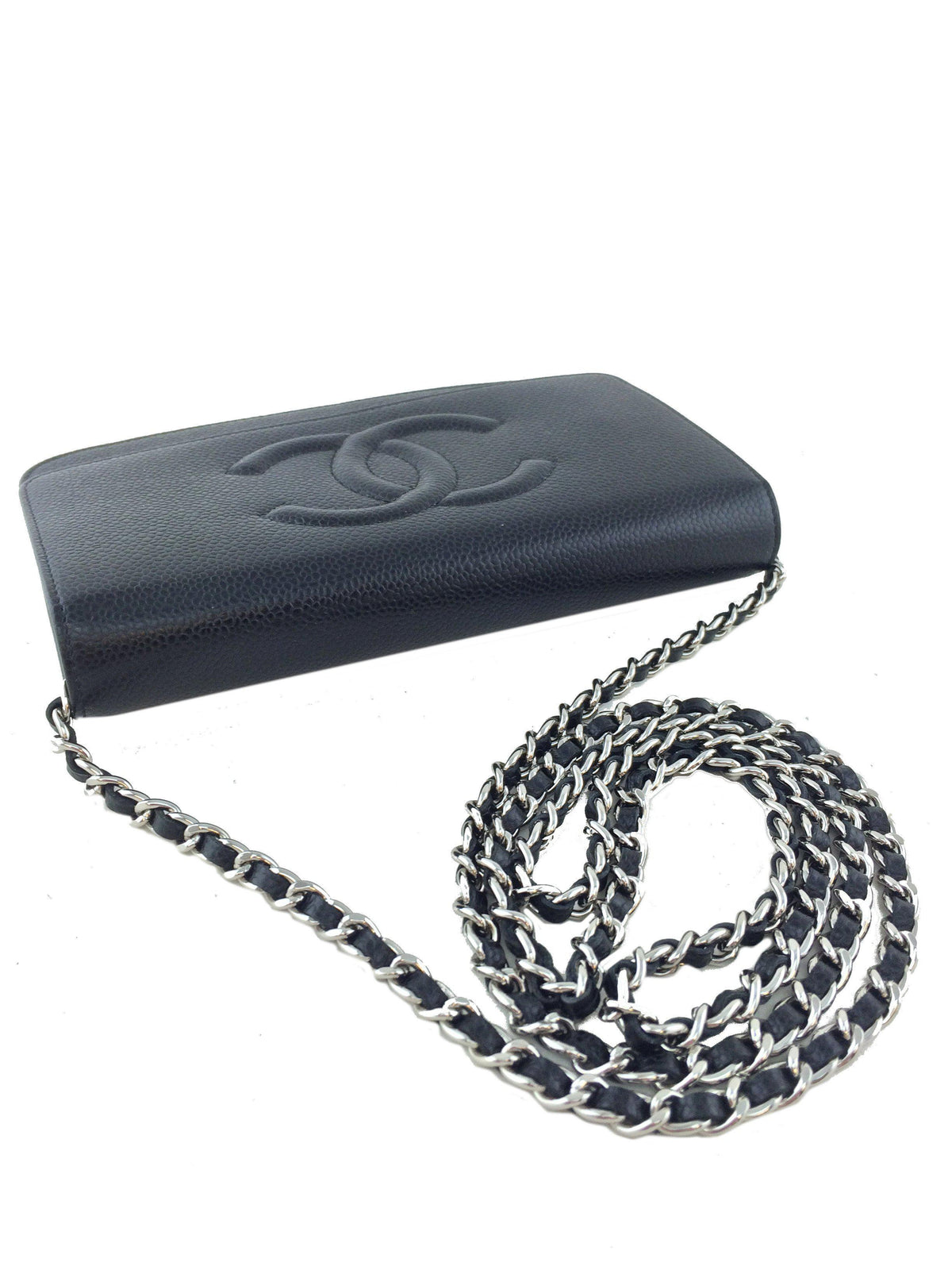 Chanel Caviar Wallet on Chain WOC Timeless Crossbody Bag - photo 7