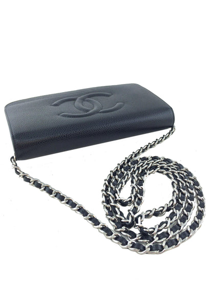 Chanel Caviar Wallet on Chain WOC Timeless Crossbody Bag - photo 7