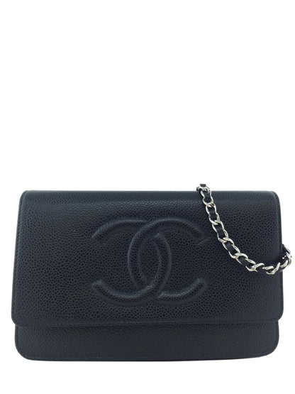 Chanel Caviar Wallet on Chain WOC Timeless Crossbody Bag - photo 1