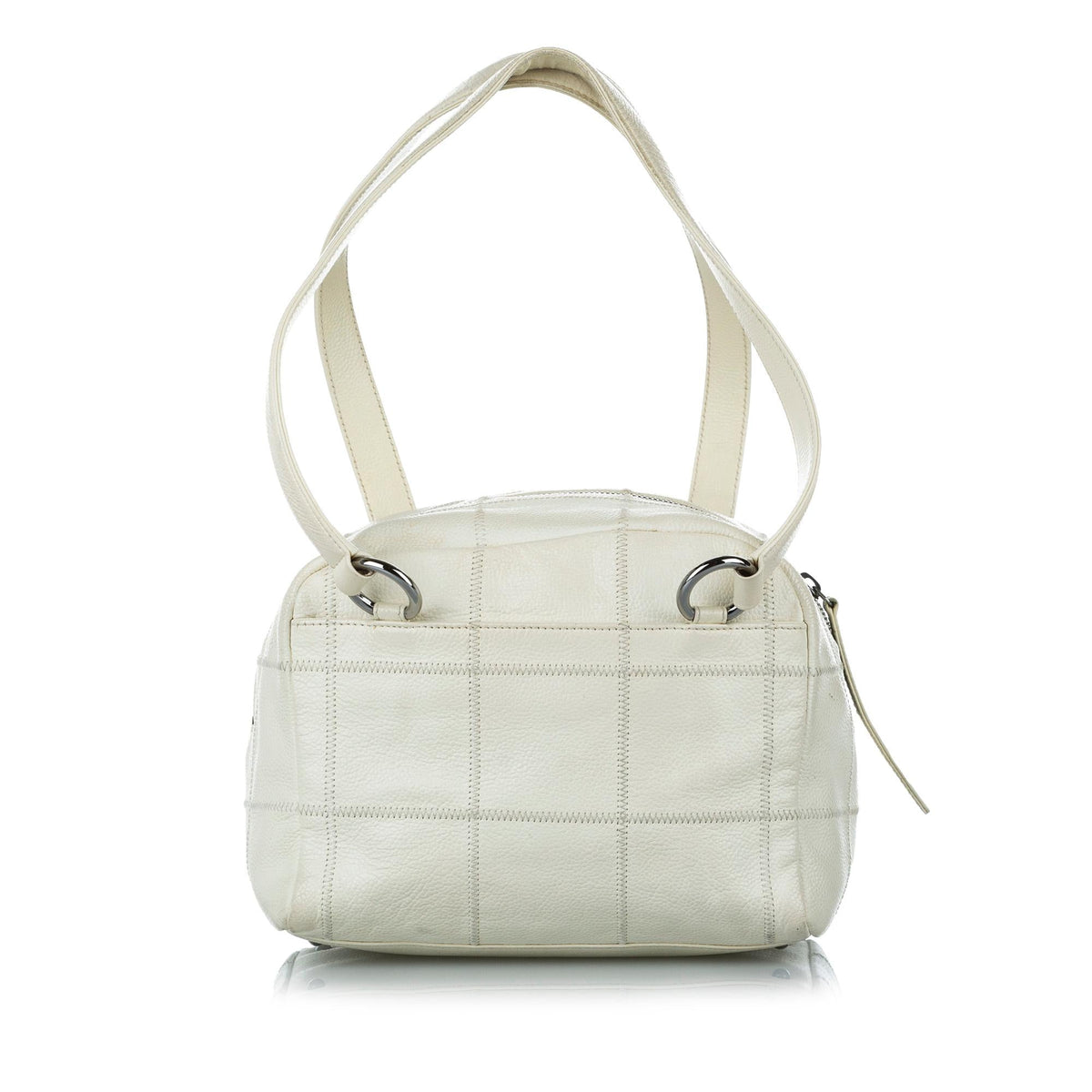 Chanel Choco Bar Caviar Leather Shoulder Bag - image 3