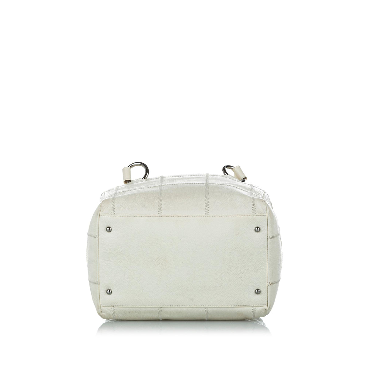 Chanel Choco Bar Caviar Leather Shoulder Bag - image 4