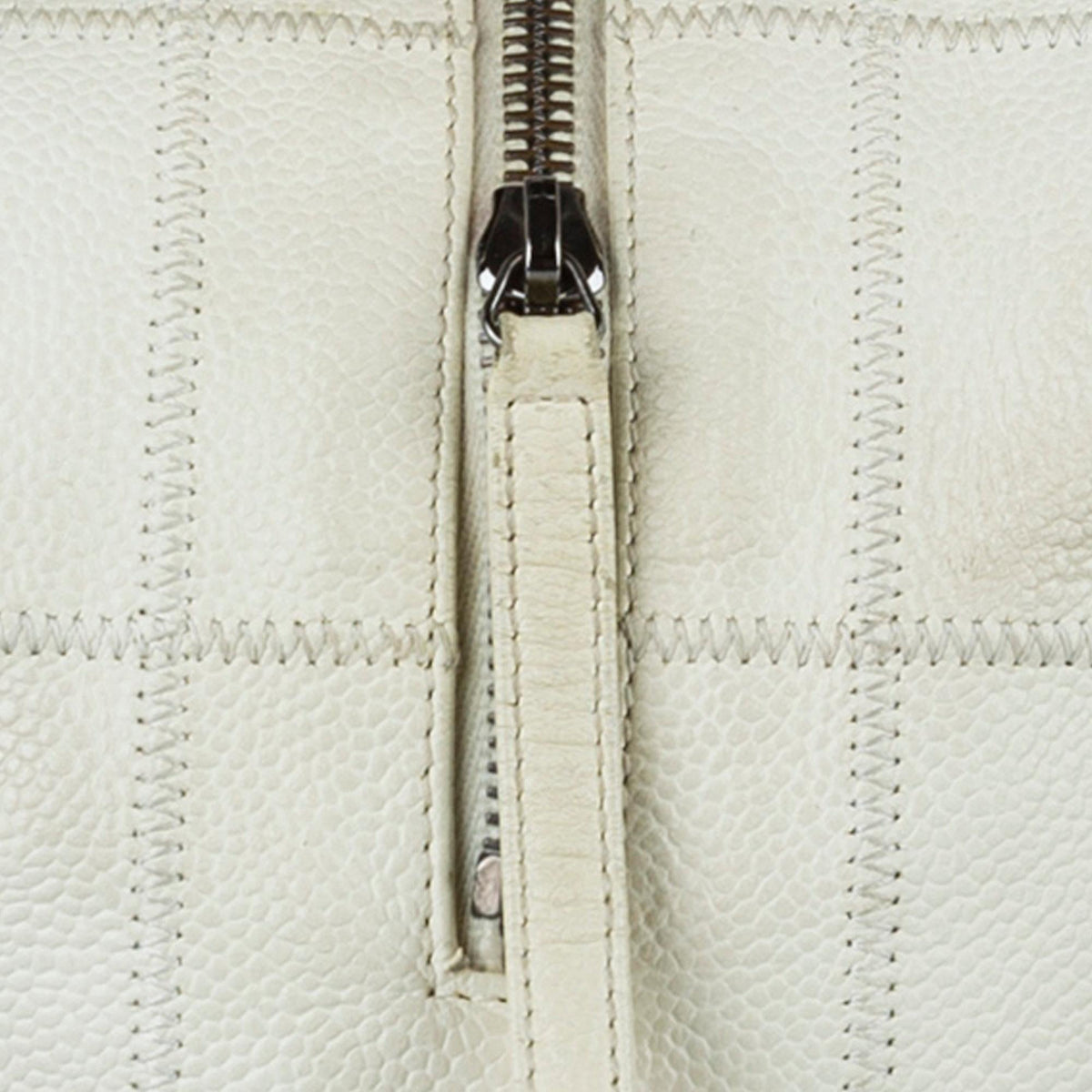 Chanel Choco Bar Caviar Leather Shoulder Bag - image 9