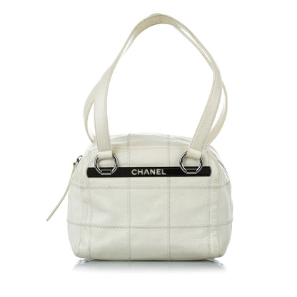 Chanel Choco Bar Caviar Leather Shoulder Bag - photo 1