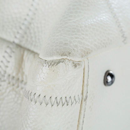 Chanel Choco Bar Caviar Leather Shoulder Bag - image 7