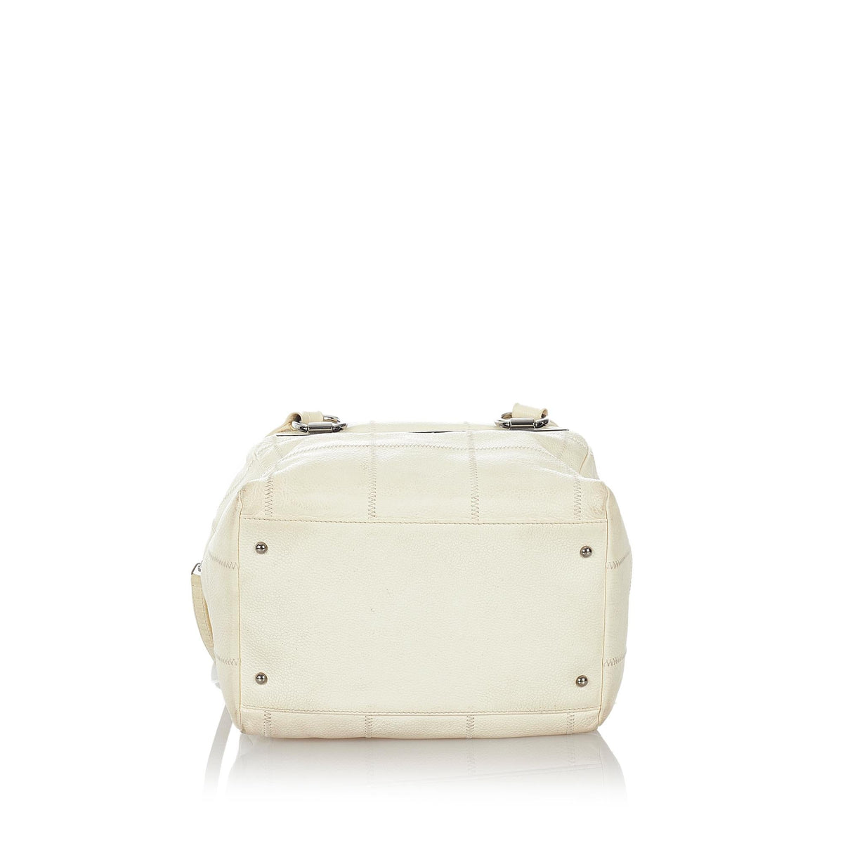 Chanel Choco Bar Caviar Leather Shoulder Bag - image 4