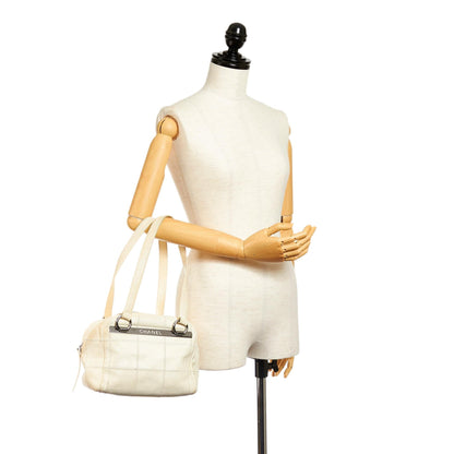 Chanel Choco Bar Caviar Leather Shoulder Bag - image 5