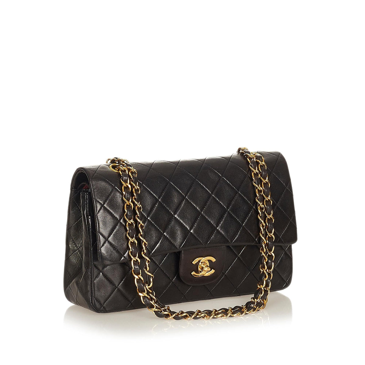 Chanel Classic Lambskin Leather Double Flap Bag - image 2