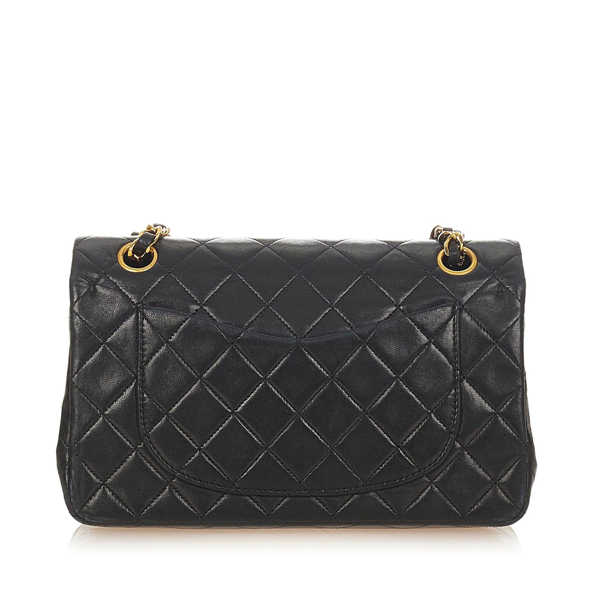 Chanel Classic Small Lambskin Leather Double Flap Bag - image 3