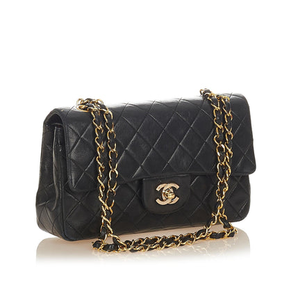 Chanel Classic Small Lambskin Leather Double Flap Bag - image 2