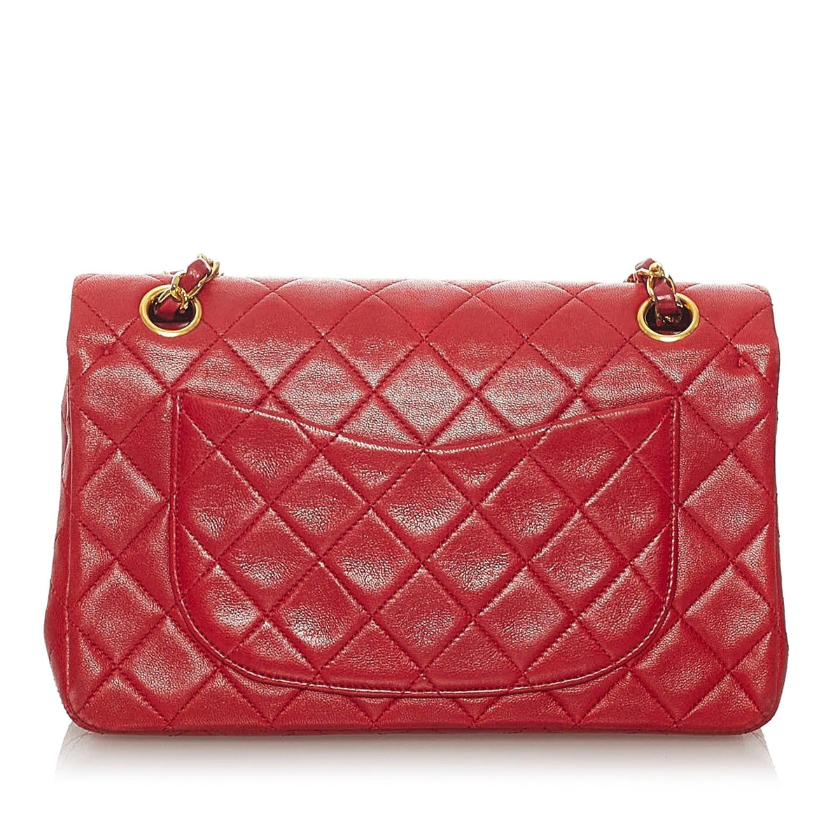 Chanel Classic Small Lambskin Leather Single Flap Bag - image 3