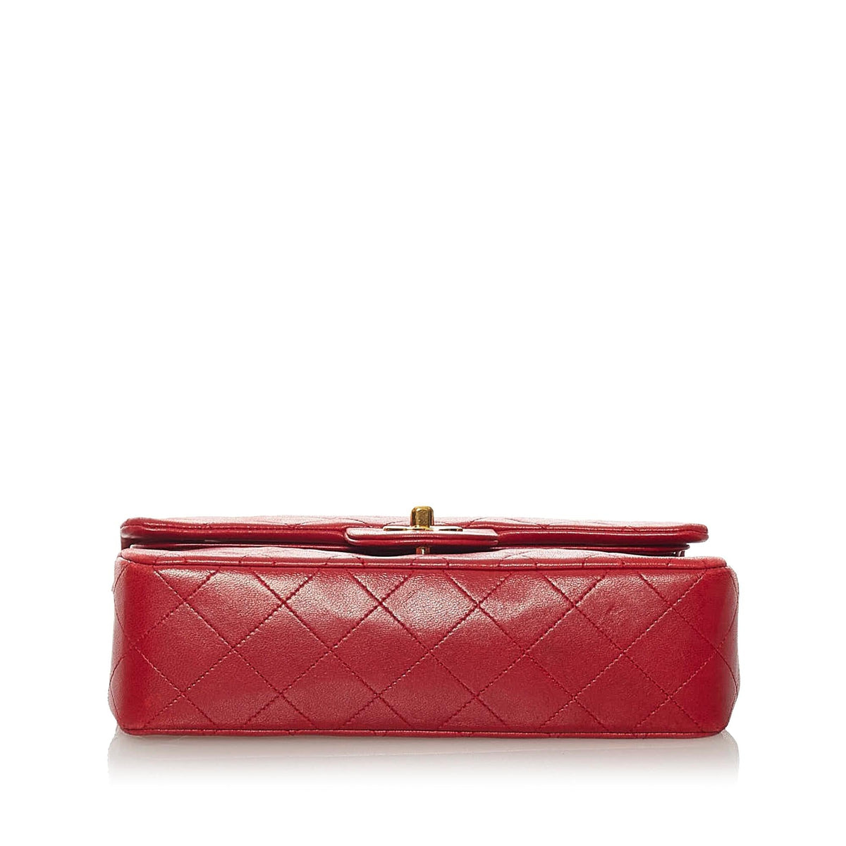 Chanel Classic Small Lambskin Leather Single Flap Bag - image 4