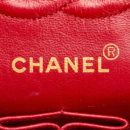 Chanel Classic Small Lambskin Leather Single Flap Bag - image 7