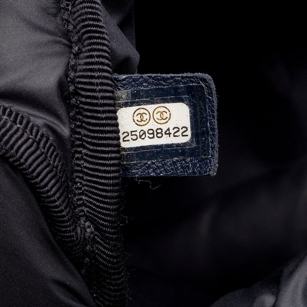 Chanel Embossed Nylon Logo Doudoune Large Backpack - image 6