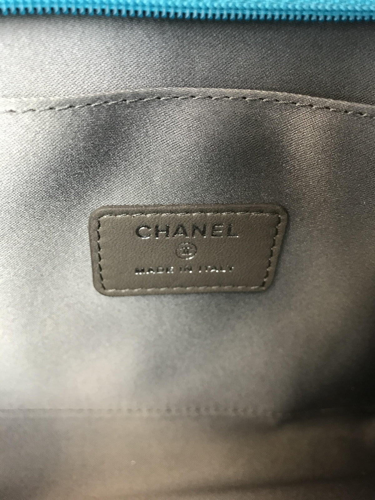Chanel Embossed Patent Leather Lucky Symbols Pochette - image 10