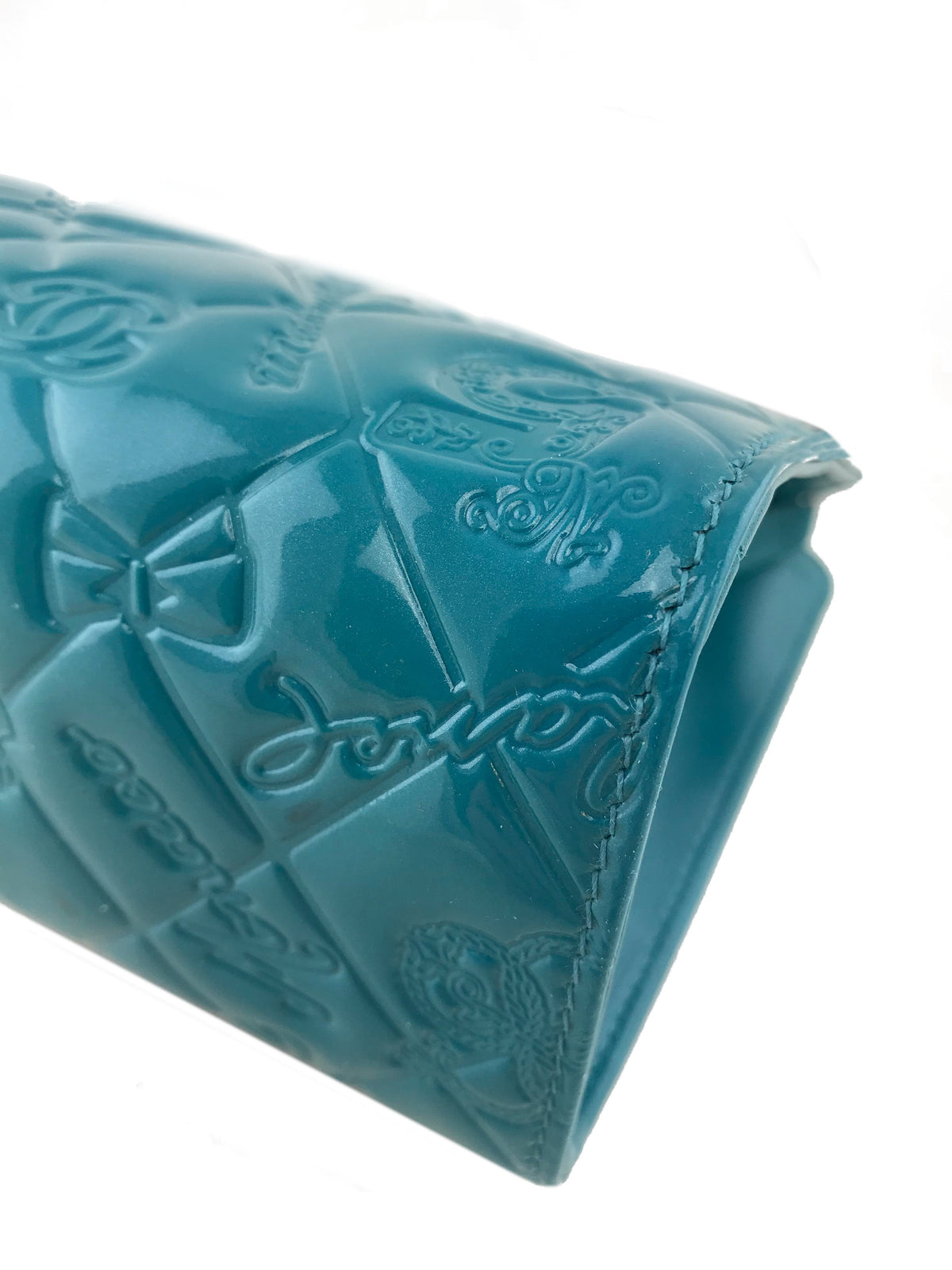 Chanel Embossed Patent Leather Lucky Symbols Pochette - image 7