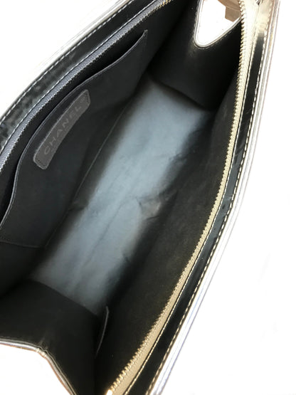 Chanel Embossed Patent Leather Lucky Symbols Pochette - photo 8
