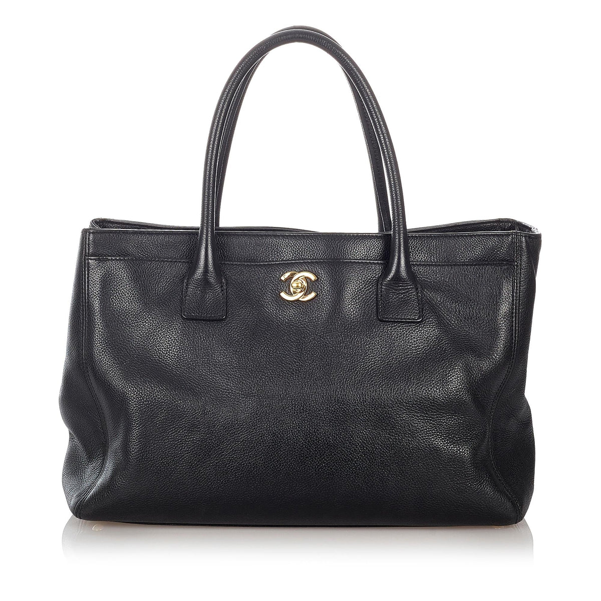 Chanel Executive Cerf Leather Tote Bag - image 1