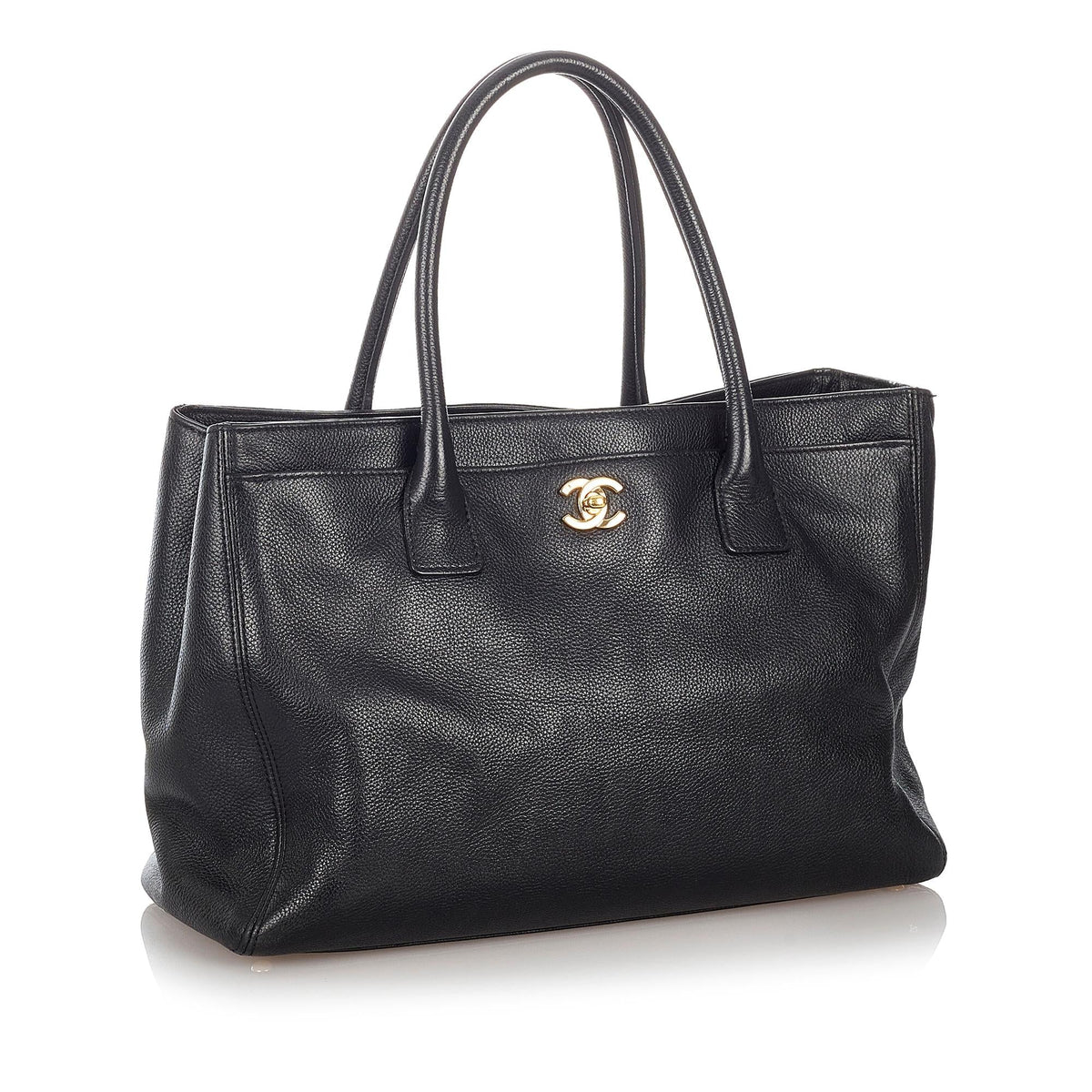 Chanel Executive Cerf Leather Tote Bag - image 2