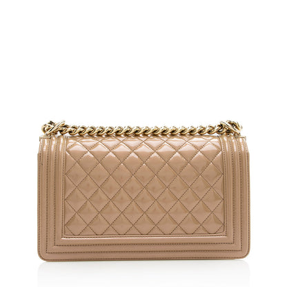 Chanel Iridescent Shiny Calfskin Old Medium Boy Bag - image 3
