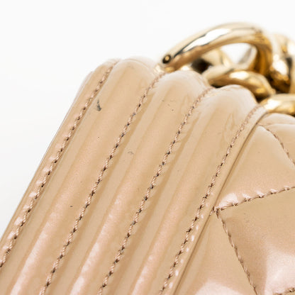 Chanel Iridescent Shiny Calfskin Old Medium Boy Bag - image 13