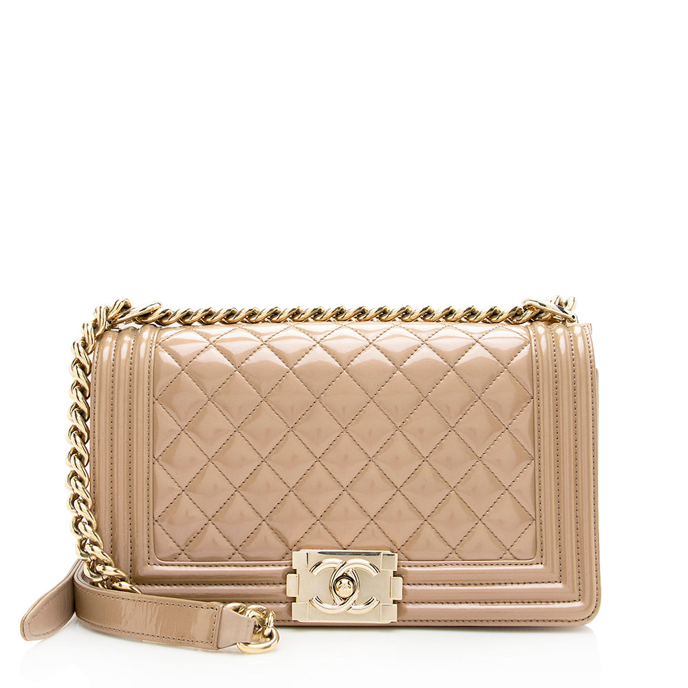 Chanel Iridescent Shiny Calfskin Old Medium Boy Bag - image 1