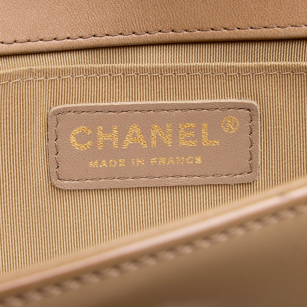 Chanel Iridescent Shiny Calfskin Old Medium Boy Bag - image 8