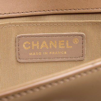 Chanel Iridescent Shiny Calfskin Old Medium Boy Bag - image 8
